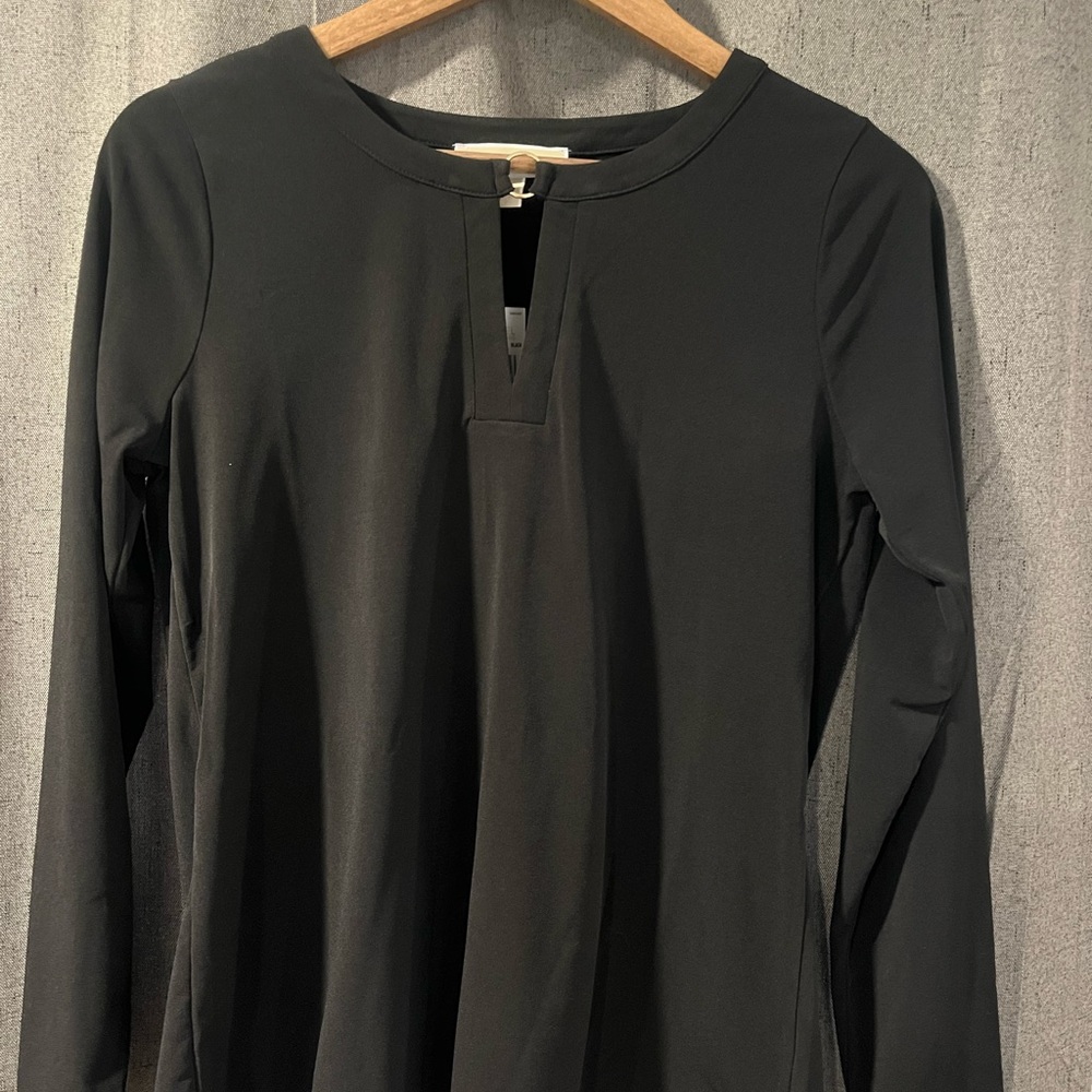 Michael Kors Black Long Sleeve Top